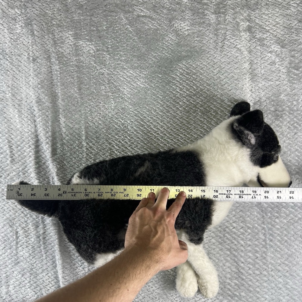 Cuddle Clones Custom Border Collie Herding Mix Dog Plush Maggie Black White Toy - Picture 10 of 13
